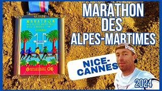 Marathon des AlpesMaritimes 2024 NiceCannes [upl. by Shantee]