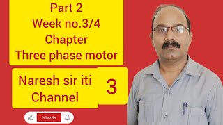 week no34 lesson Three phase motor naresh sir iti [upl. by Llahsram852]