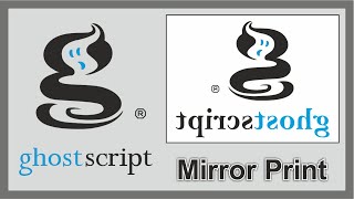 Ghostscript Tutorial  How to print mirror image from any windows computer using ghostscript [upl. by Grey]