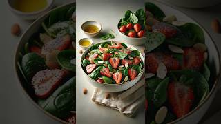 Spinach and Strawberry Salad  Easy Mediterranean Diet Salad Recipe [upl. by Yssirhc]