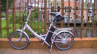 Nimoto Handy elektrische vouwfiets test  Nimoto Handy ebike folding test [upl. by Ardnekan]