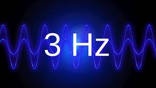 3 Hz clean pure sine wave BASS TEST TONE frequency [upl. by Mayce167]