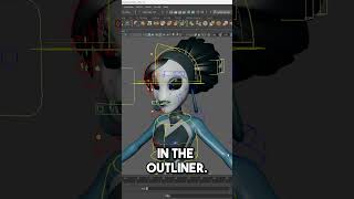 ⚡Expanding the Outliner  maya tipsandtricks animation 3dartist [upl. by Ralat]