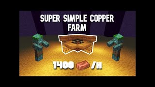 SUPER EASY COPPER FARM  Minecraft 121 Tutorial minecraft viral building minecraftbuilding [upl. by Grange119]