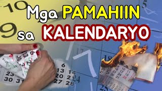 MGA PAMAHIIN SA KALENDARYO SAAN AT KAILAN DAPAT ISABIT ANG KALENDARYO [upl. by Elata]