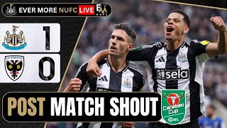 NUFC LIVE CARABAO CUP MATCH REACTION  Newcastle United 10 AFC Wimbledon [upl. by Matthiew]