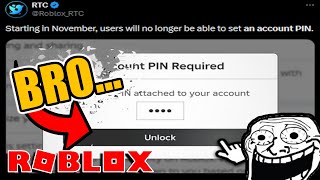 Roblox is REMOVING ACCOUNT PINS [upl. by Cestar512]