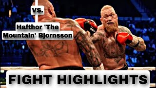 EDDIE HALL VS THOR THE MOUNTAIN BJORNSSON  FIGHT HIGHLIGHTS [upl. by Aneroc]