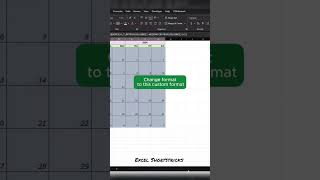 Dynamic calendar in Excel sheetexcel youtubeshorts viralreels [upl. by Ettennyl69]