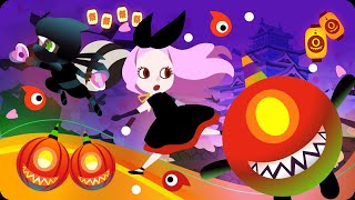 Nin Nin Halloween Vampire Girl amp ONIBALL┃babyninnin┃halloween┃jakeohama┃animation [upl. by Jaehne]