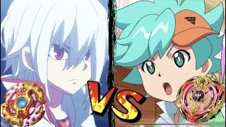 Shu VS Toko  Screw Trident VS Spriggan Requiem  Beyblade Burst Battle [upl. by Perlie22]