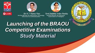 TSAT LIVE  BRAOU Launching of the BRAOU Competitive Examinations Study Material [upl. by Knowle]