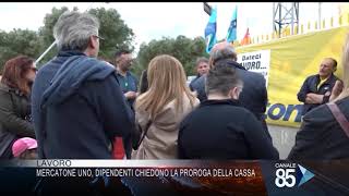 02 Ottobre 2019 Lavoro Dipendenti Mercatone Uno chiedono proroga Cassa Integrazione [upl. by Raseta]