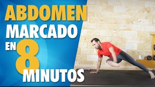 Abdominales en 8 Minutos  RUTINA EN CASA [upl. by Smailliw]