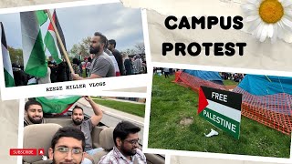 FREE PALESTINE  Campus Protest  Ontario Tech  Durham College  Barbeque  Lakeview park  Oshawa [upl. by Linnet]