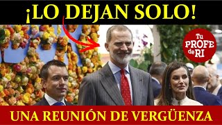 DEJAN SOLO AL REY DE ESPAÑA EN ECUADOR LE ESTALLA EN LA CARA LA XXIX CUMBRE IBEROAMERICANA A NOBOA [upl. by Frisse]