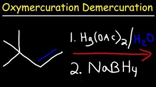 Oxymercuration Demercuration Reaction Mechanism [upl. by Paddie826]