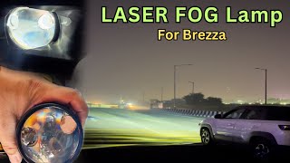 Brezza Laser FOG Lamp Upgrade 🤩 Sher 🦁 👍🏻 [upl. by Naud]