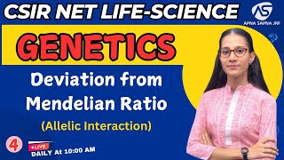 Deviation From Mendelian ration  Genetics  CSIR NET LIFESCIENCE apnasapnajrf [upl. by Dachi336]