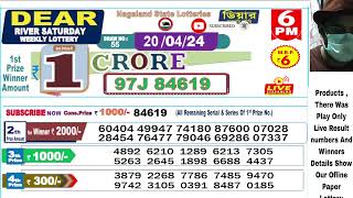 Lottery live dear sambad 6PM 8PM result today 20042024 nagaland lottery live [upl. by Rasec]