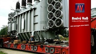 Time Lapse loading of 80 ton Trafo Heavy Transport [upl. by Vallo]