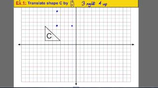 Transformations  translating a shape 1 [upl. by Dennet]