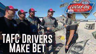 Top Alcohol Funny Car drivers make BET in Las Vegas [upl. by Ahsiuqat]