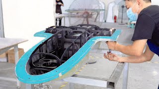 How to Build a Carbon Fiber Plane？Process of VTOL FixedWing Drone Construction [upl. by Iru]