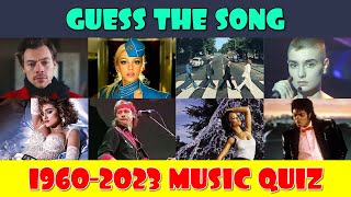 Guess the Song Music Quiz  One Song Per Year 19602023 [upl. by Atoked]