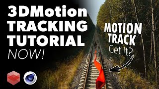 c4d Tutorial  3D Motion Tracking and Compositing Redshift  After Effects [upl. by Yaeger]