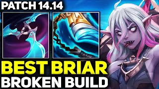 RANK 1 BEST BRIAR IN THE WORLD BROKEN BUILD GAMEPLAY PATCH 1414  League of Legends [upl. by Enautna]