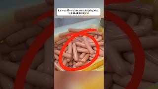 La manière dont sont fabriquées les saucisses😱😱 food découverte delicious saucisse pourtoi [upl. by Lahsram207]