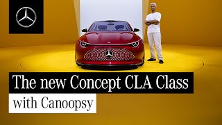 The new MercedesBenz Concept CLA Class  Walkaround [upl. by Marya]