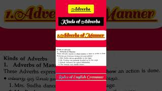 Adverbs of Manner englishgrammar grammar rulesofenglishgrammar [upl. by Myo]