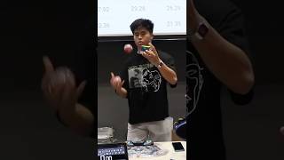 Fastest time to solve a cube whilst juggling  1303 seconds by Daryl Tan Hong An 🇸🇬 [upl. by Anahtor516]