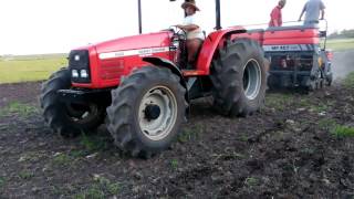 MF 5320 e MF 407 no plantio de sorgo em Uruguaiana [upl. by Youlton]