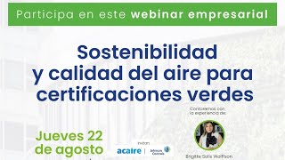 Webinar Sostenibilidad y calidad del aire para certificaciones verdes Johnson Controls [upl. by Eneiluj]