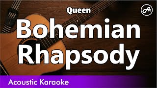 Queen  Bohemian Rhapsody karaoke acoustic [upl. by Gasper166]