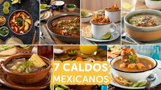 7 caldos mexicanos  Recetas kiwilimón [upl. by Zetana14]