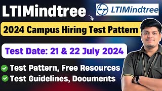 🔥LTIMindtree Exam Pattern 2024  Test Date 2122 July  Campus Hiring  Guidelines Documents [upl. by Pearce463]