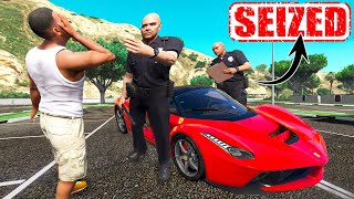 GTA 5  Franklin NEW CAR On EMI [upl. by Anoirtac252]