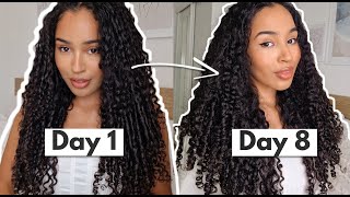 How I Keep Perfect Curls for 8 Days  Daily Curly Hair Maintenance [upl. by Kim342]