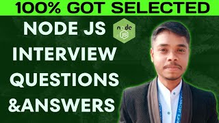 NODE JS interview questions ampAnswers  GOT SELECTED🥳🎉Node JS Coding Interview question [upl. by Suivatna]