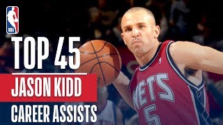 Jason Kidds Top 45 Assists [upl. by Haek]