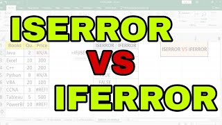 IFERROR Vs ISERROR Function in Excel [upl. by Johathan450]