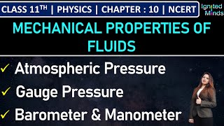 Class 11th Physics  Atmospheric Pressure amp Gauge Pressure  Example 103 amp 104  Chapter 10 [upl. by Aitnahc73]