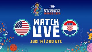 Group Phase  USA v Croatia  Full Basketball Game  FIBA U17 Womens Basketball World Cup 2024 [upl. by Gudrin697]