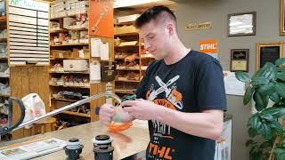 HOW TO Respool your Stihl Trimmer Head [upl. by Uri985]