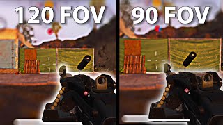 How to get 120 FOV Fastest amp Easy way in Warzone Mobile [upl. by Airlie]