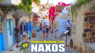 Naxos Town Chora  Naxos Island  Greece 4K Walking Tour  May 2024 [upl. by Rednirah]